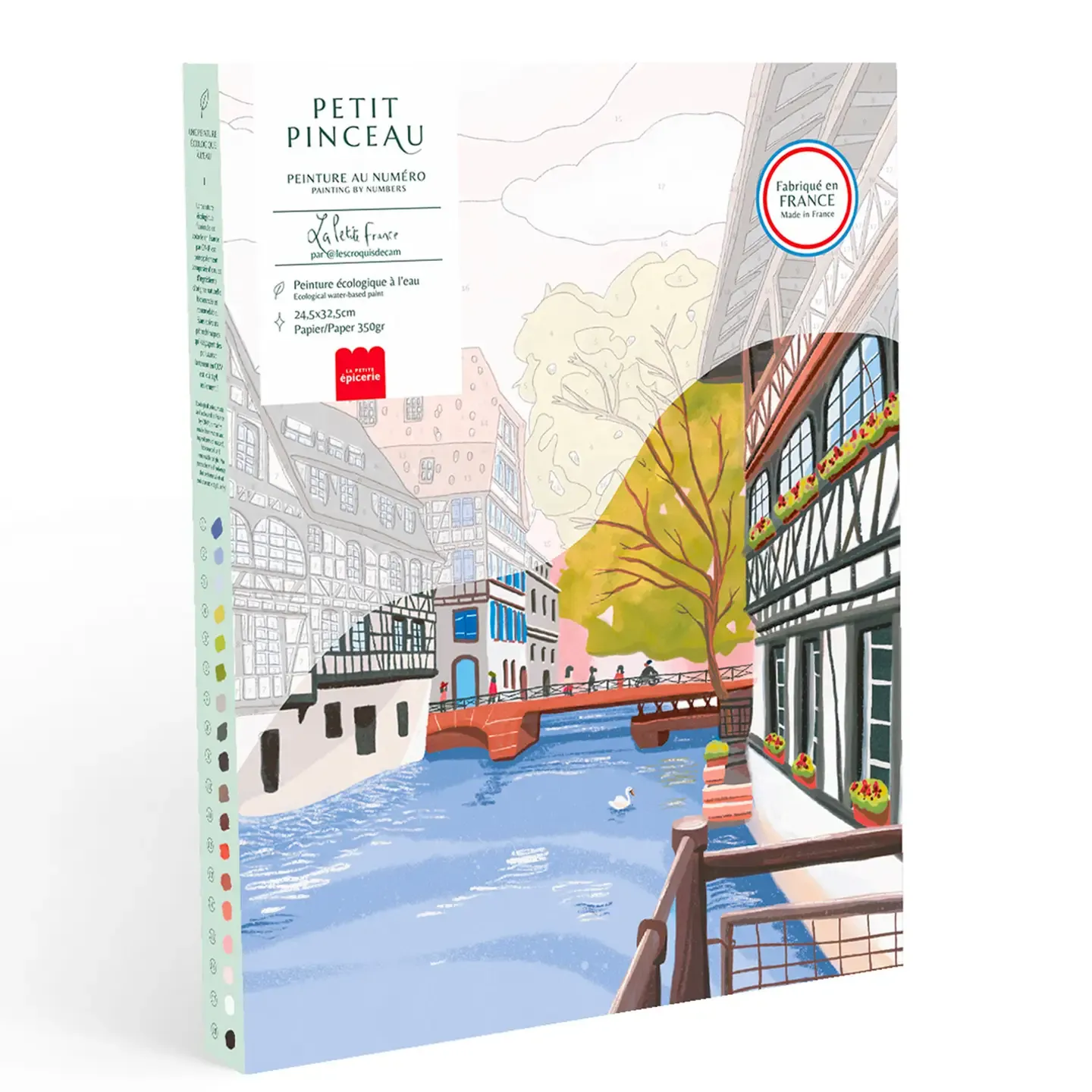 La Petite Épicerie Malen-nach-Zahlen-Set – Kleines Frankreich von Camille Clerc