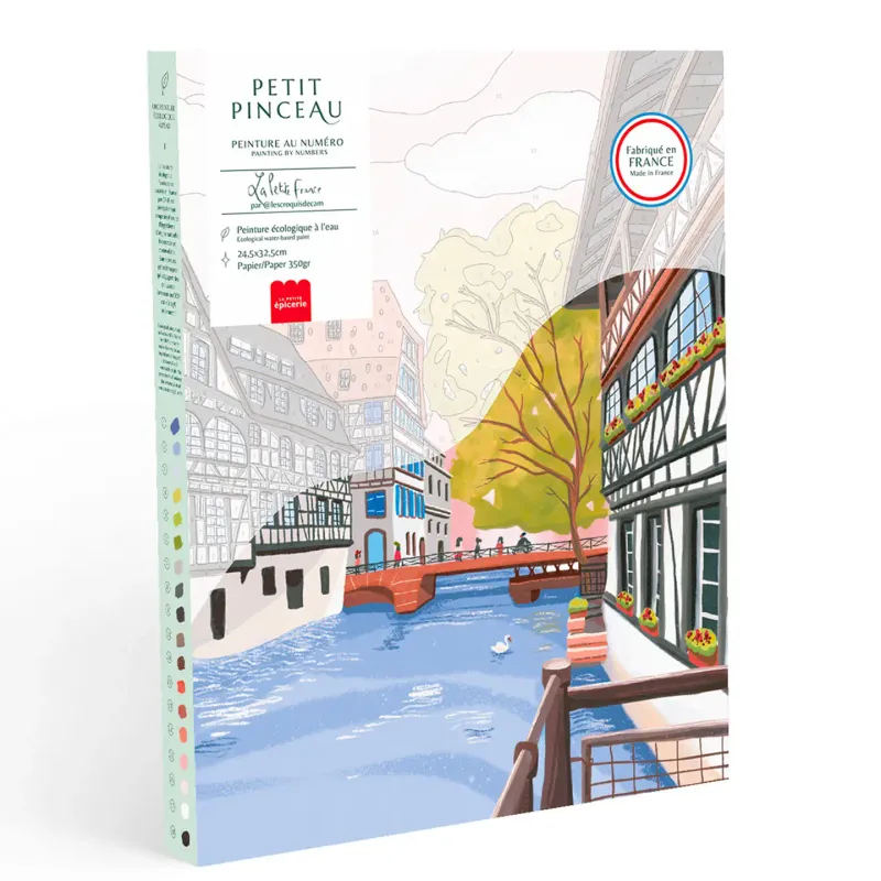 La Petite Épicerie Malen-nach-Zahlen-Set – Kleines Frankreich von Camille Clerc