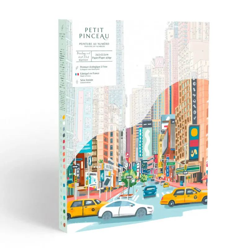 La Petite Épicerie Malen-nach-Zahlen-Set – Broadway und West 53rd