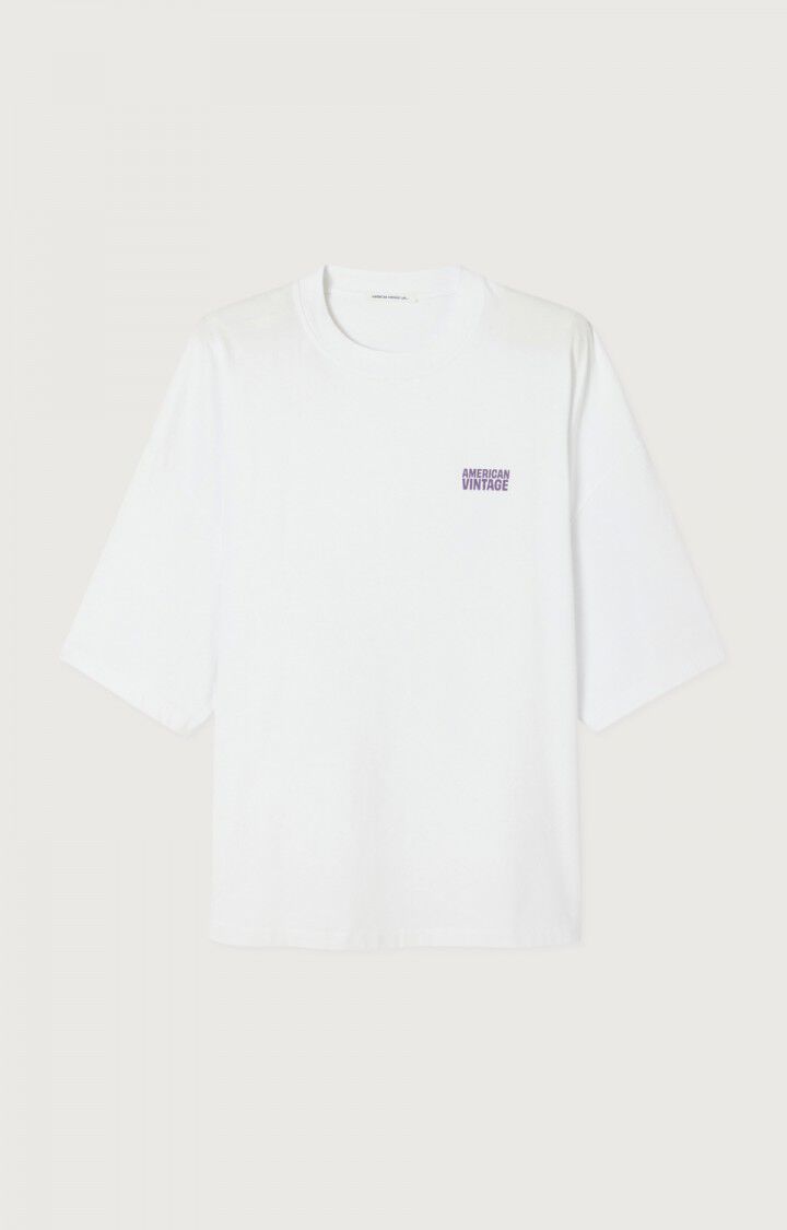 American Vintage Herren Tee-Shirt Gixy Weiss MGIX02AE26