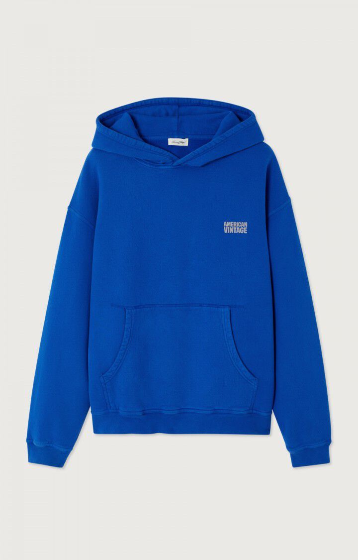 American Vintage Herrenkapuzenpullover Plizzy Indigo Vintage MPLI03CE26