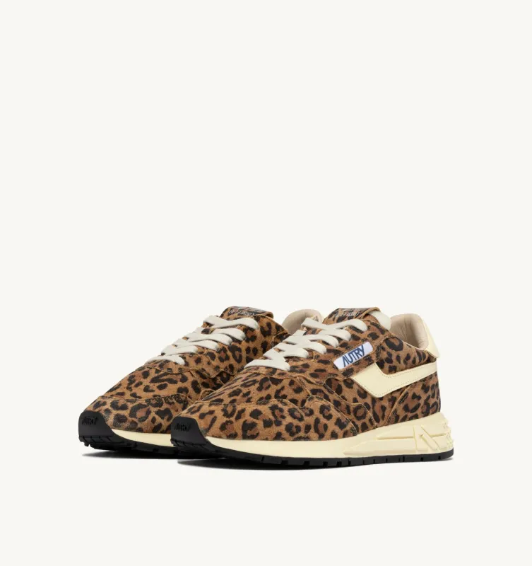 Autry Sneakers Reelwind Low Aus Wildleder Leopard Und Leder Rutabaga WWLW - UJ02