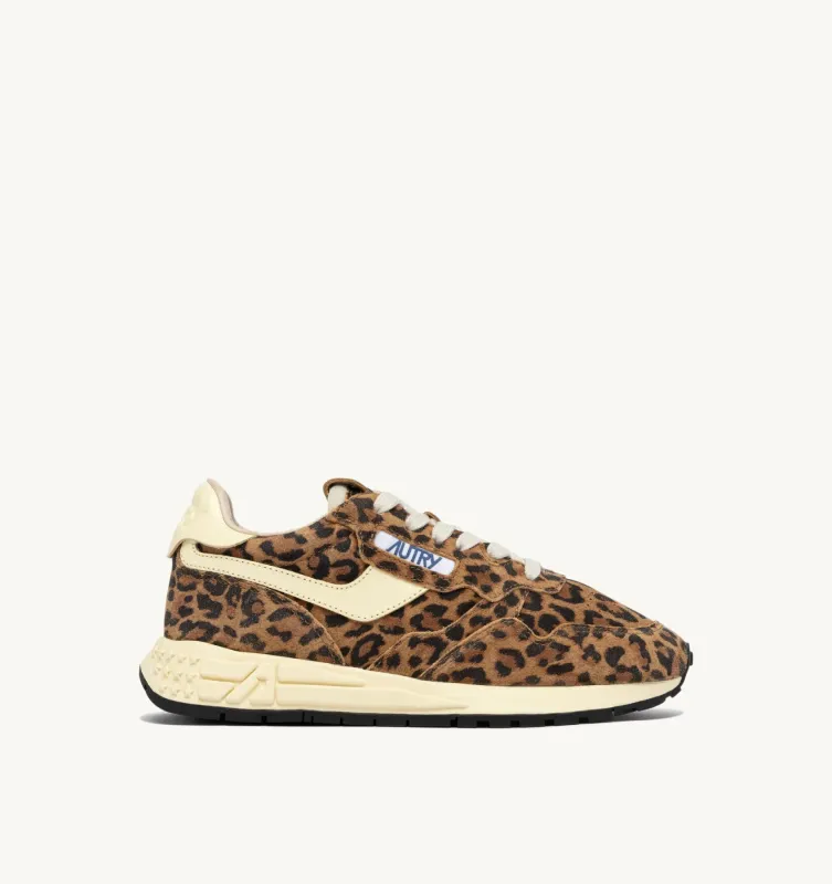 Autry Sneakers Reelwind Low Aus Wildleder Leopard Und Leder Rutabaga WWLW - UJ02