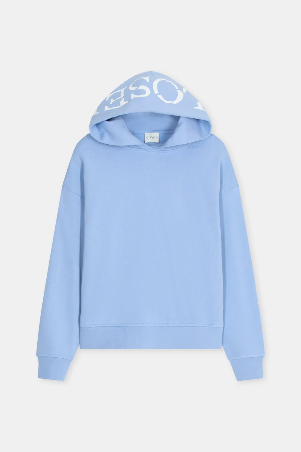 Closed Logo-Hoodie aus Bio-Baumwolle Sky Blue