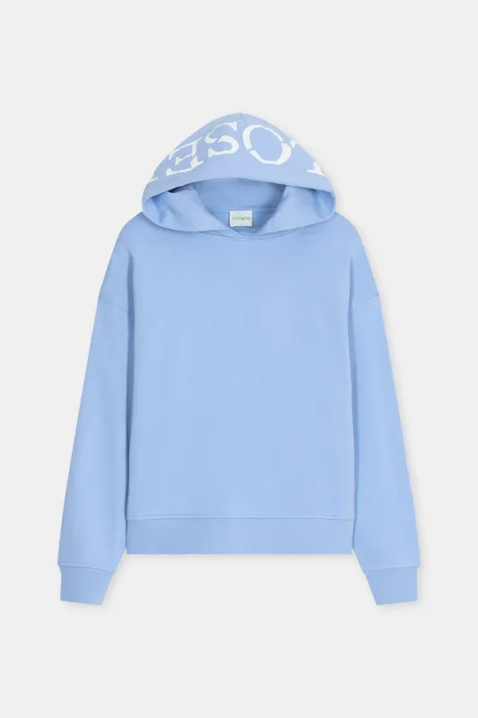 Closed Logo-Hoodie aus Bio-Baumwolle Sky Blue