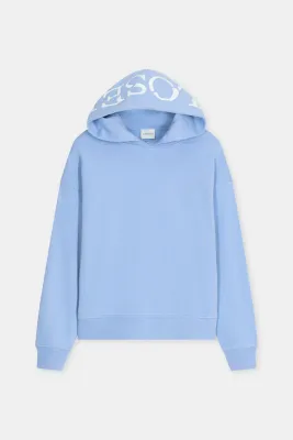 Closed Logo-Hoodie aus Bio-Baumwolle Sky Blue