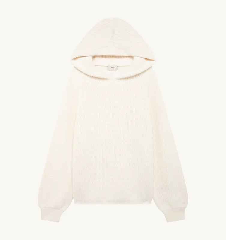 Autry Hoodie Aus Strick Elfenbein HOPX - 025S
