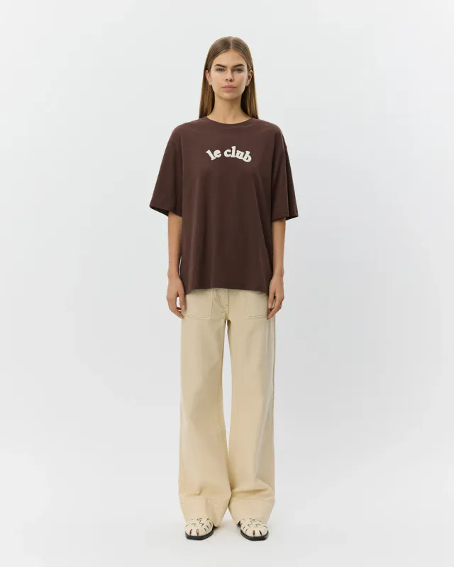 Sofie Schnoor Measw Oversize T-Shirt Dark Brown S261425