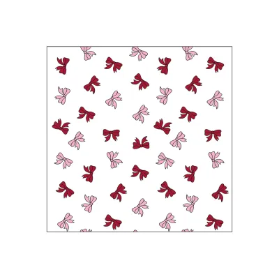 Opjet Paris Bedruckte Papierserviette Schleifen Rot Pink Opjet Paris Bedruckte Papierserviette Schleifen Rot Pink
