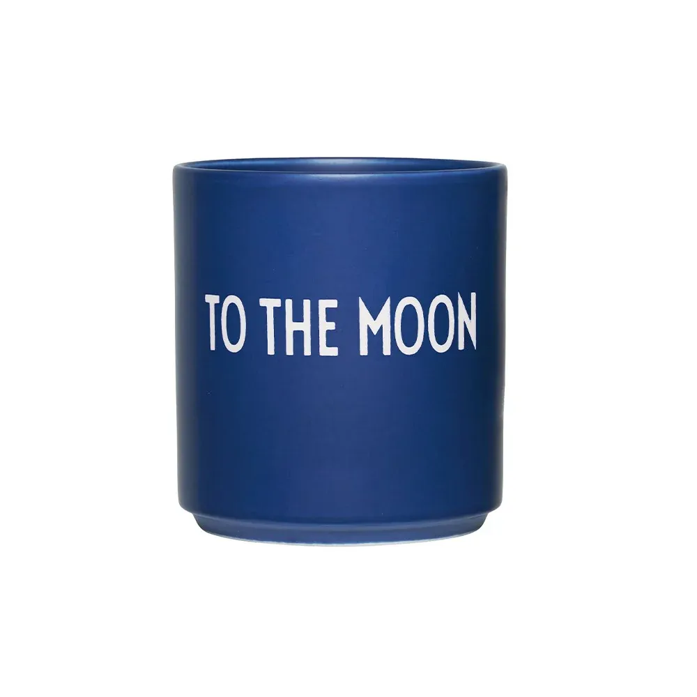 Design Letters Favourite Cup To The Moon Dunkelblau