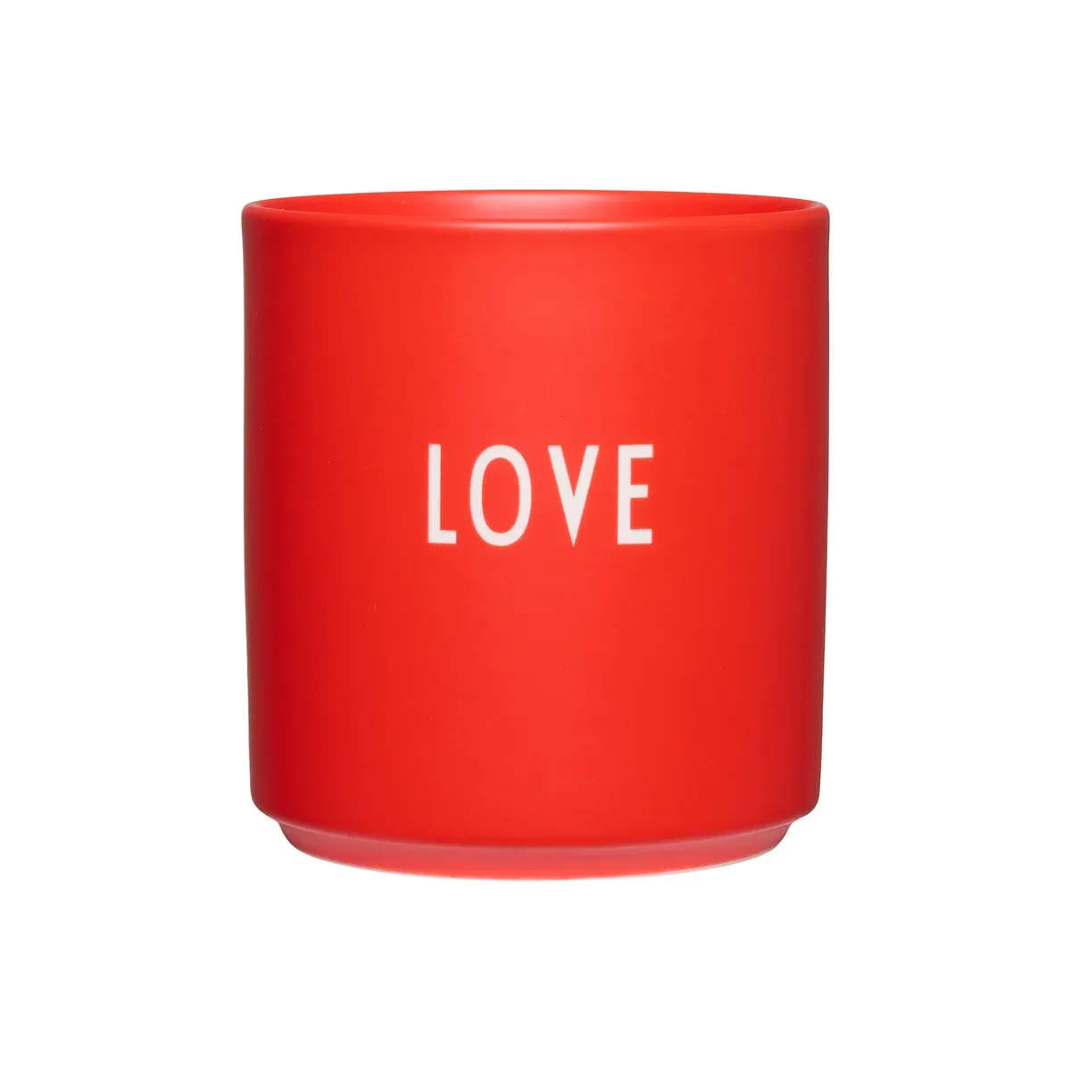 Design Letters Favourite Cup Love Rot Orange