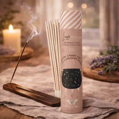 PureWorks Perfumery "Love Potion" Räucherstäbchen mit Halter