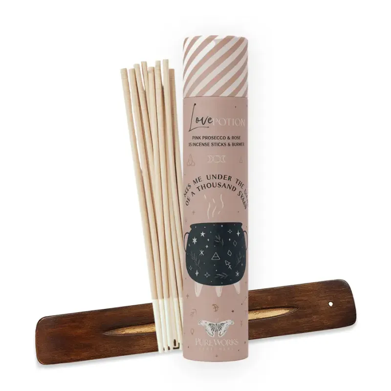 PureWorks Perfumery "Love Potion" Räucherstäbchen mit Halter