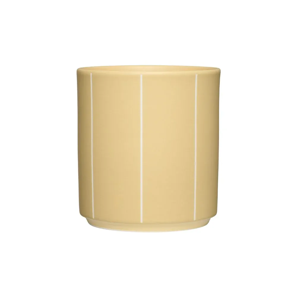 Design Letters Nordic Pyjamas Cup Yellow Beige Stripe