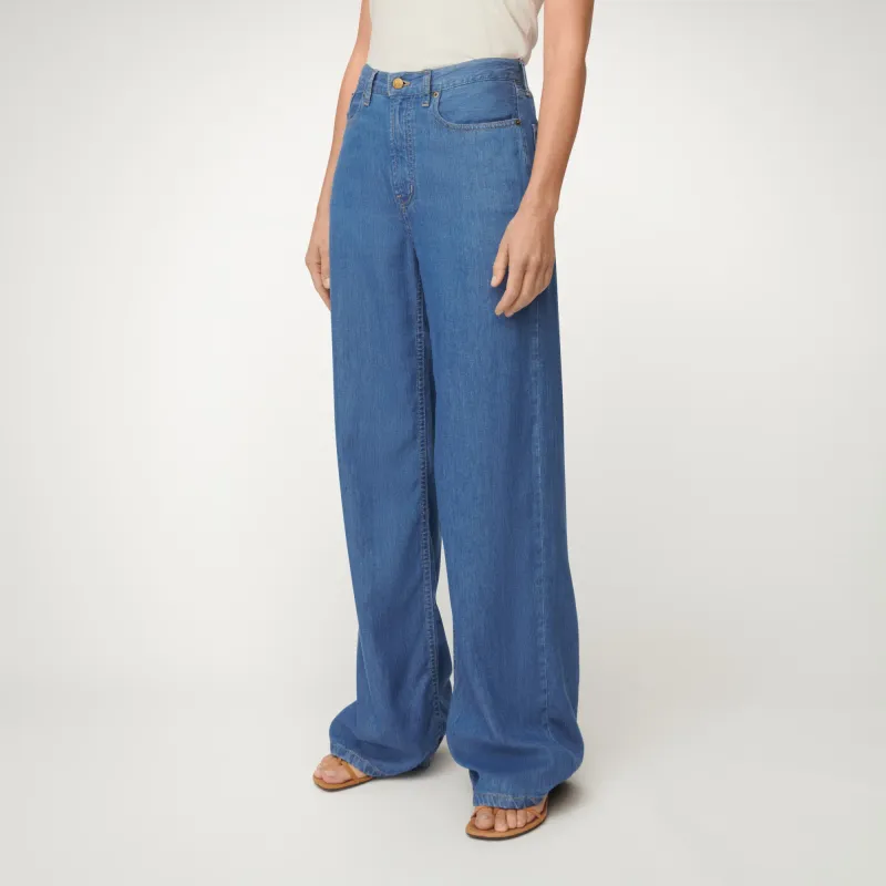 Lois Jeans Kater Loose-Z Mid-Rise Wide Leg Hydron Stone