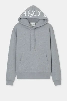 Closed Logo-Hoodie Aus Bio-Baumwolle Light Grey Melange