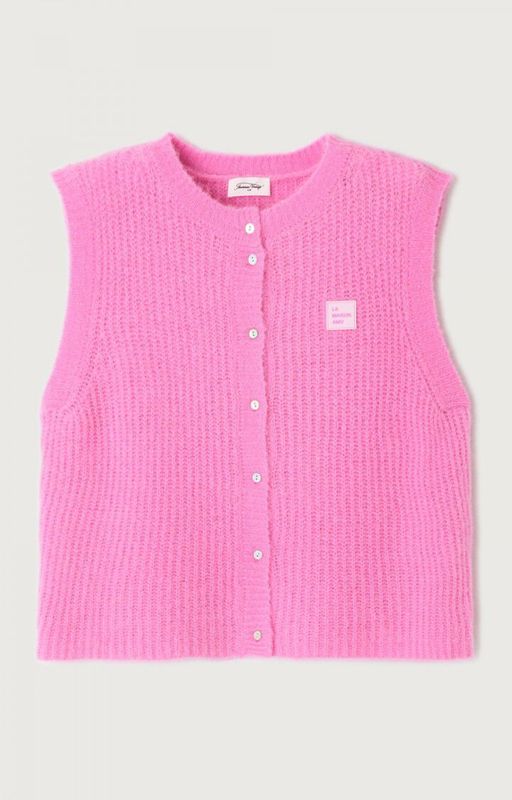 American Vintage Damencardigan East Bubble-Pink Meliert EAST19MC