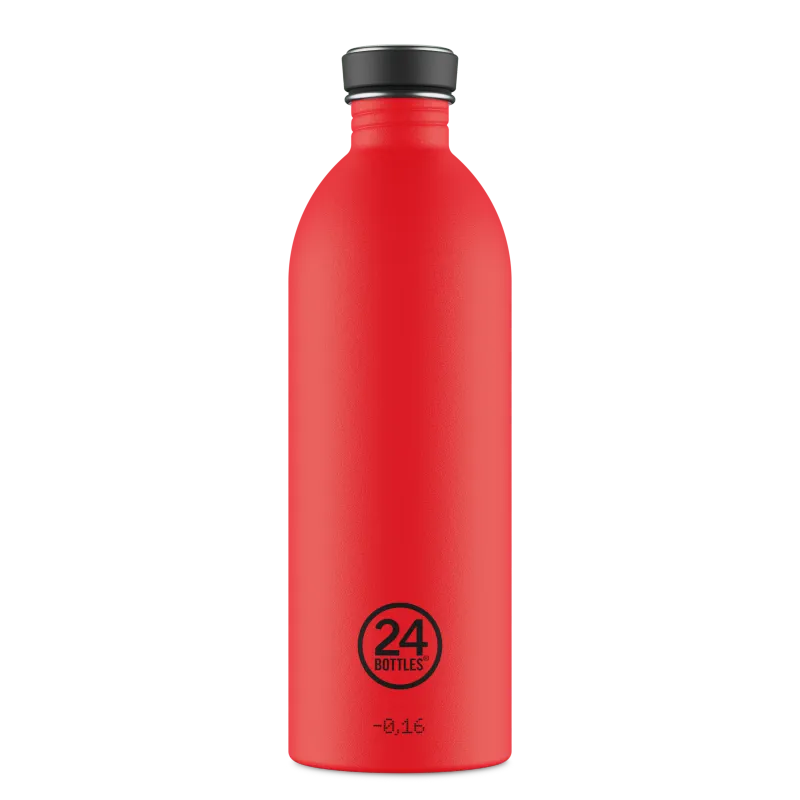 24 Bottles Urban Bottle Hot Red 1L