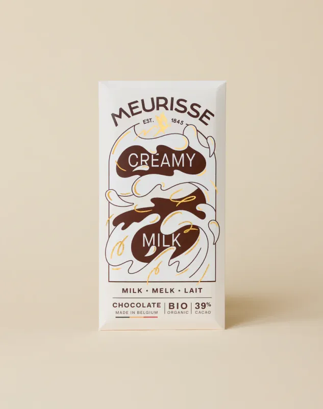 Meurisse Bio Milk Chocolate With Creamy Milk 100g