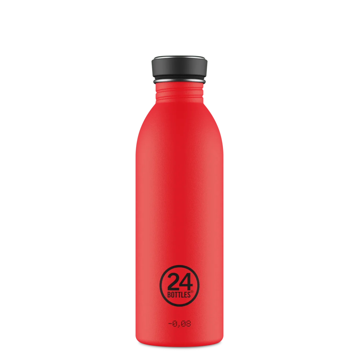 24 Bottles Urban Bottle Stone Hot Red 500ml