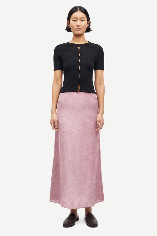 Samsøe Samsøe Saagneta Long Skirt 14329 Orchid Haze Mel.