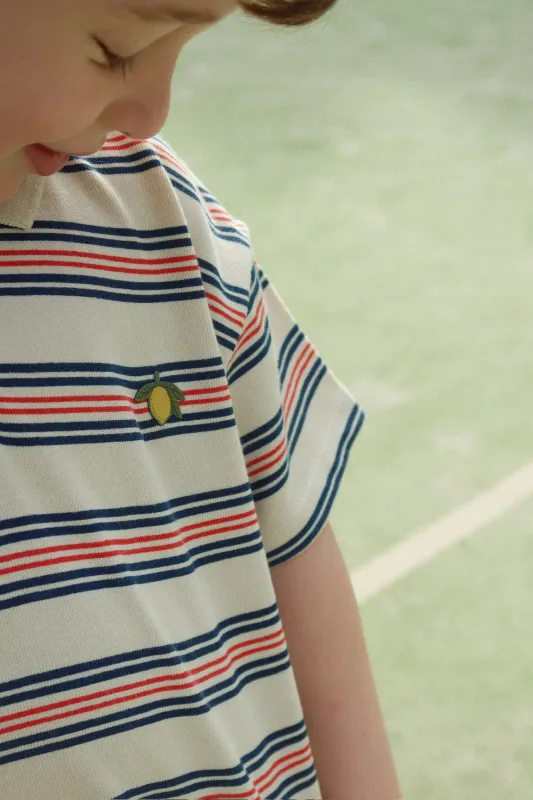 Konges Sløjd Spotty Kurzarm Polo Stripie Stripe KS105090