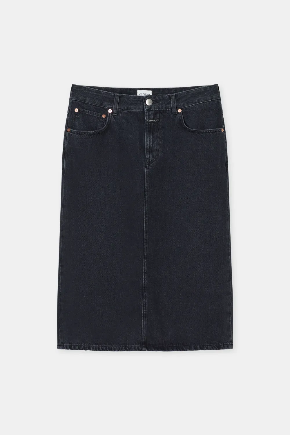 Closed Midi Denim-Rock Dark Grey