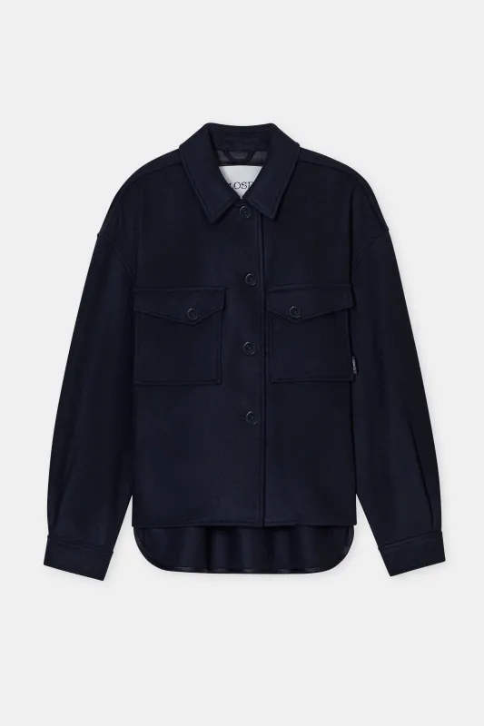 Closed Jacke aus Schurwoll-Mix Dark Night