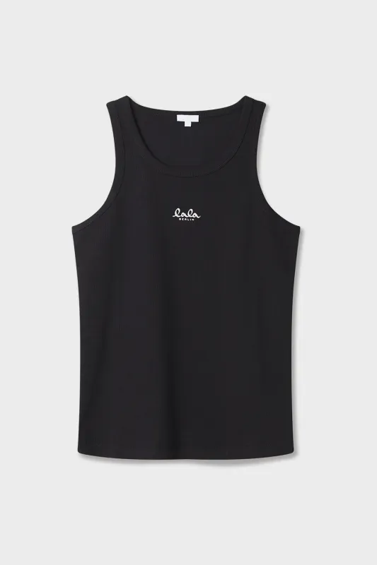 Lala Berlin Tanktop Teo Rib Black
