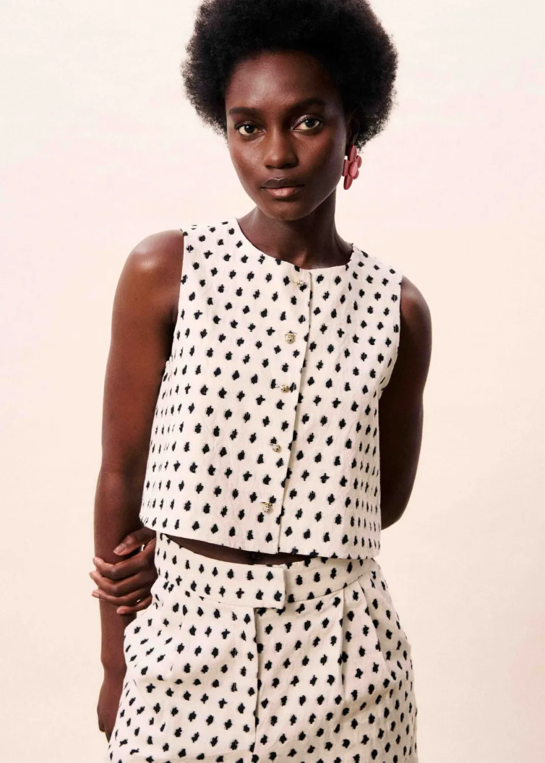 FRNCH Weste Nautilus Creme