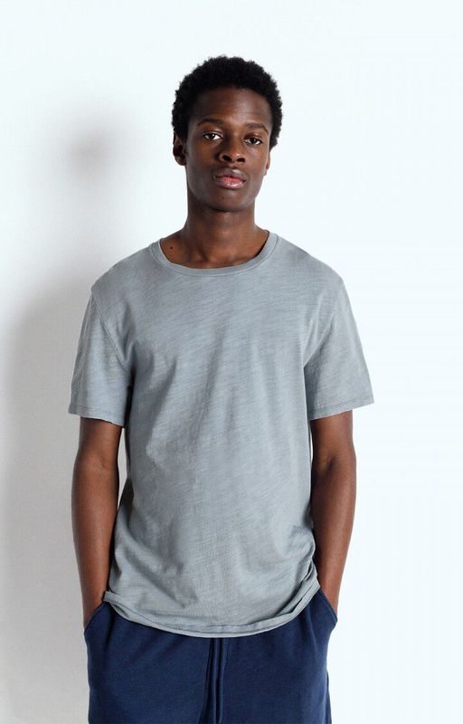 American Vintage Herren-T-Shirt Bysapick Grauheit MBYSA18BE26