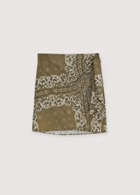 The New Society Waterlily Woman Skirt Bandana Print