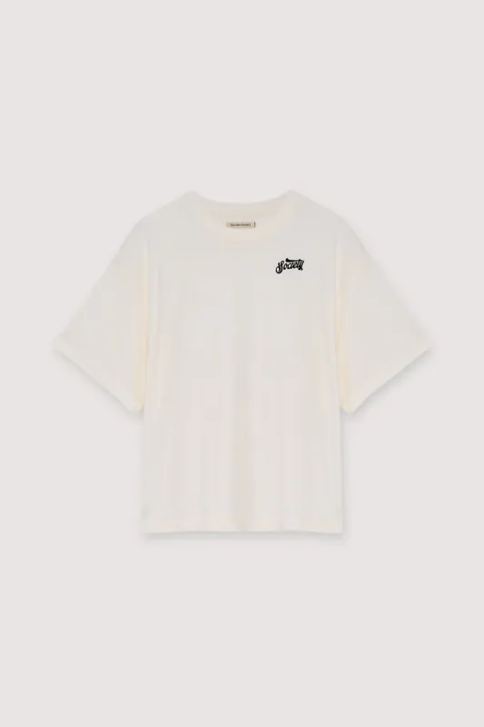 The New Society Mazus Woman T-Shirt Ecru