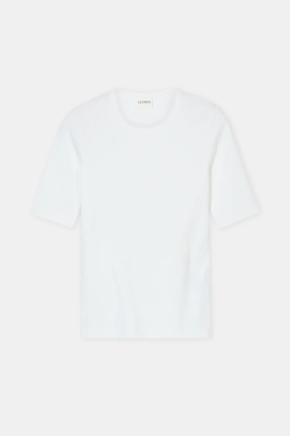 Closed T-Shirt aus Baumwoll-Mix Ivory