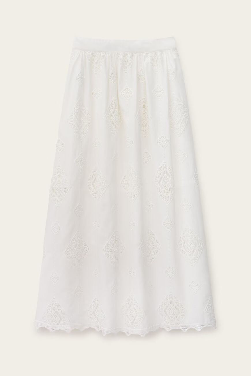 Ba&amp;sh Mona Langer Rock Naturfarben