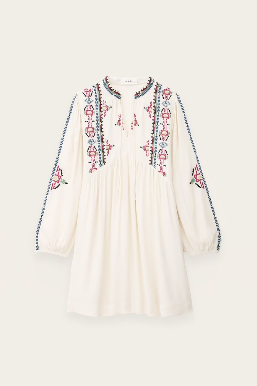 Ba&amp;sh Telma Dress Naturfarben