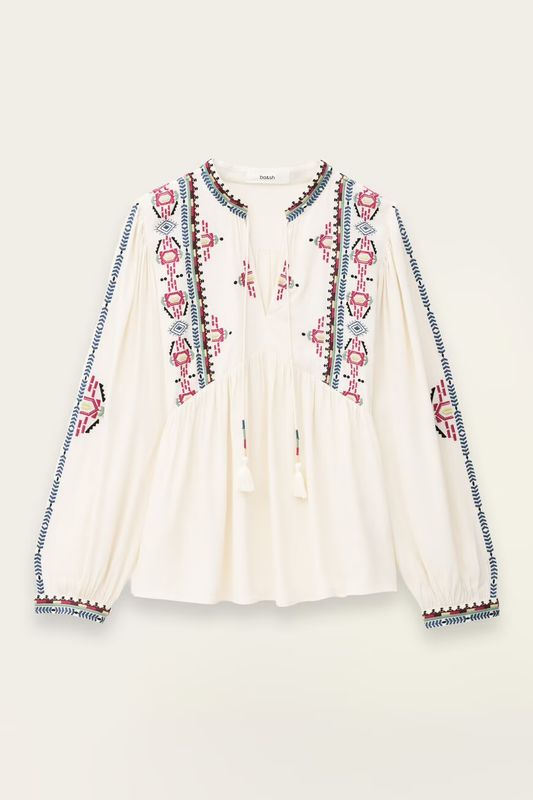 Ba&amp;sh Tilt Blouse Naturfarben