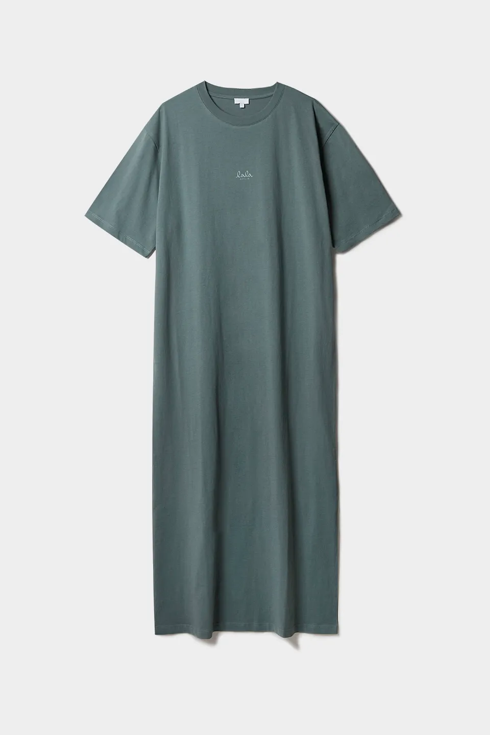 Lala Berlin T-Shirt Dress Tia Cotton Sage