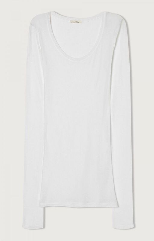 American Vintage Damen-T-Shirt Massachusetts Weiss MAS04E26