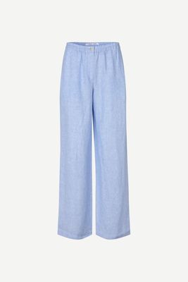 Samsøe Samsøe Satoves Trousers 14329 Bel Air Blue Mel.