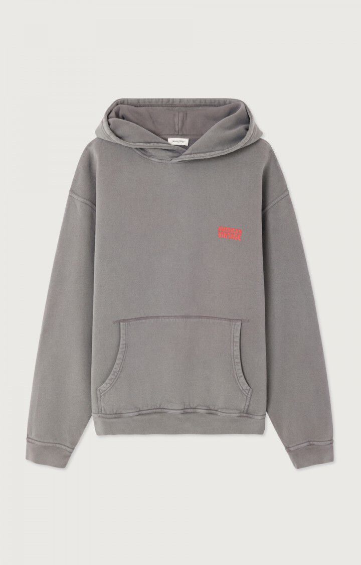 American Vintage Herrenkapuzenpullover Plizzy Vintage Asche MPLI03CE26