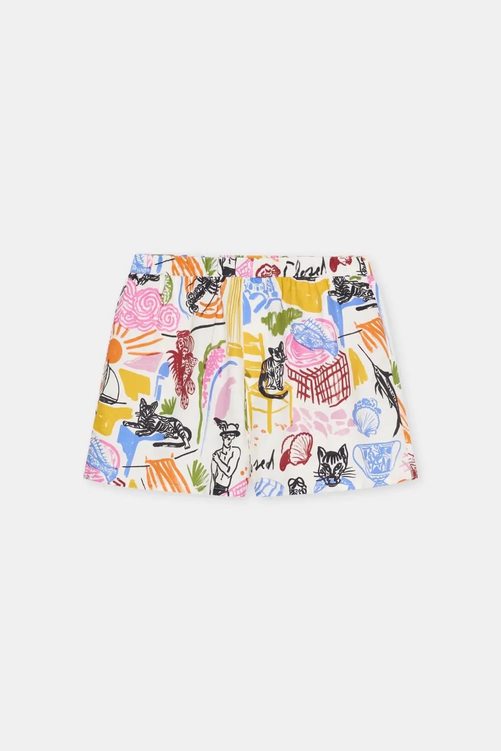 Closed Relaxed Shorts - Shorts aus Viscose-Leinen Multi Colour