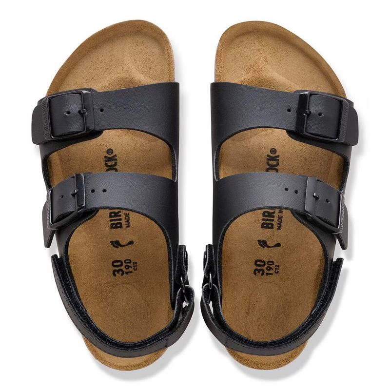 Birkenstock Milano AS Kids Birko-Flor Schwarz