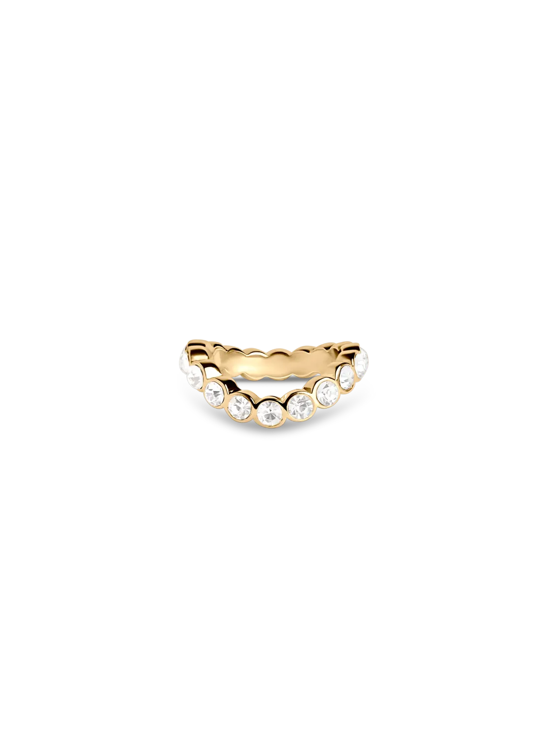 Muli Collection Lotus Wavy Ring Gold
