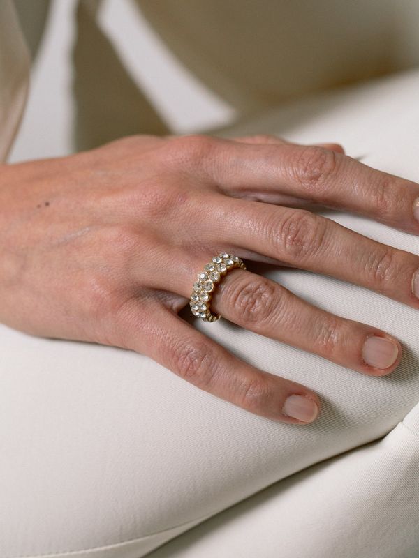 Muli Collection Lotus Duo Ring Gold