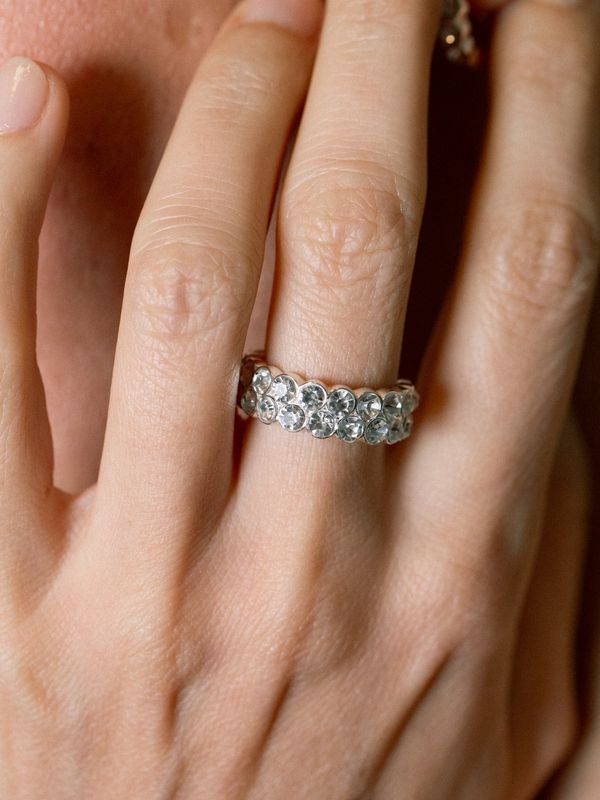 Muli Collection Lotus Duo Ring Silber
