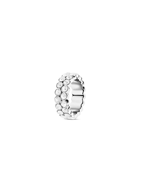 Muli Collection Lotus Duo Ring Silber