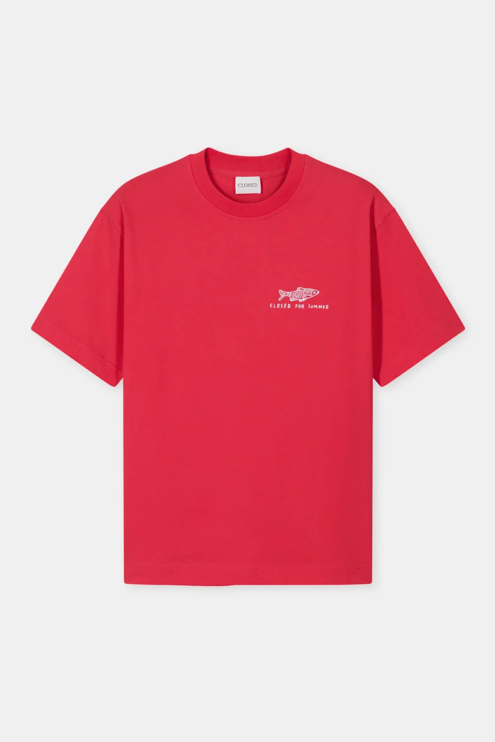 Closed T-Shirt aus Bio-Baumwolle Laser Red