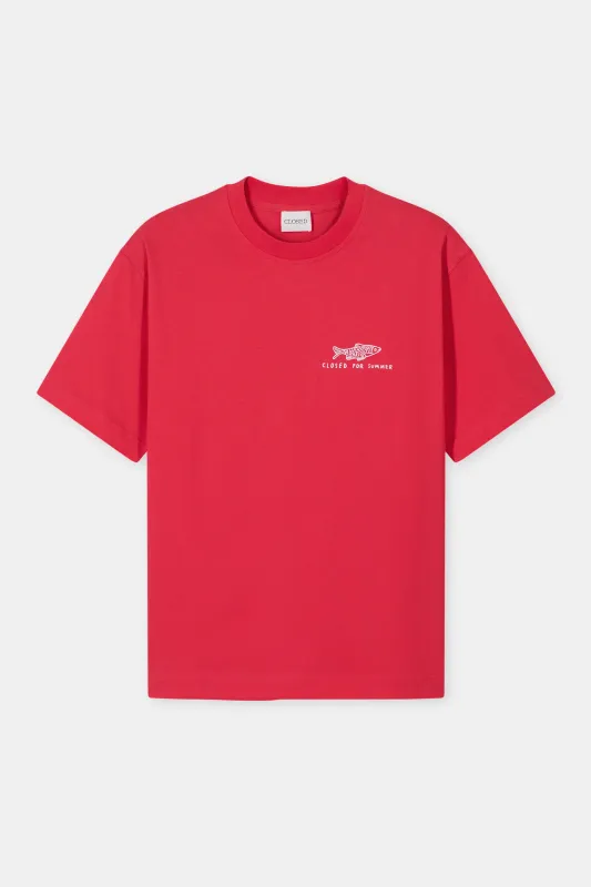 Closed T-Shirt aus Bio-Baumwolle Laser Red