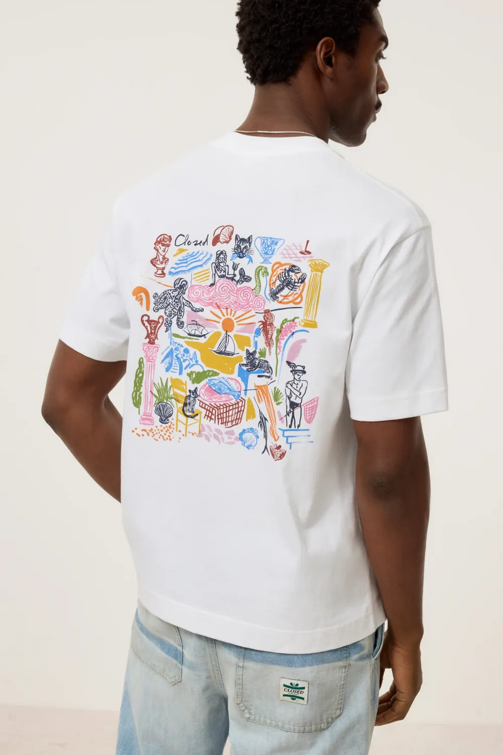 Closed T-Shirt mit Print White